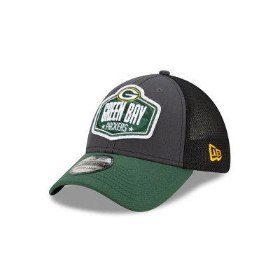 Green Bay Packers Gorra | New Era NFL Draft 39thirty Stretch Fit Cap Mexico - Grises